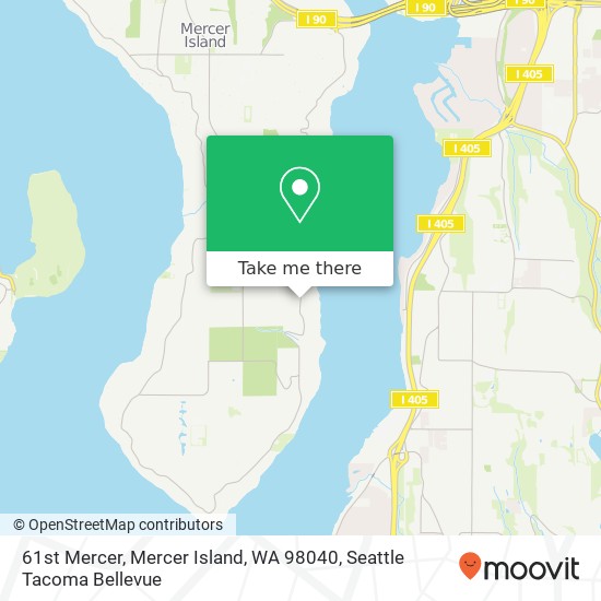 61st Mercer, Mercer Island, WA 98040 map