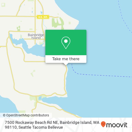 7500 Rockaway Beach Rd NE, Bainbridge Island, WA 98110 map