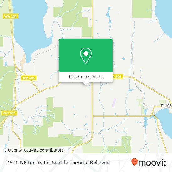 Mapa de 7500 NE Rocky Ln, Kingston, WA 98346