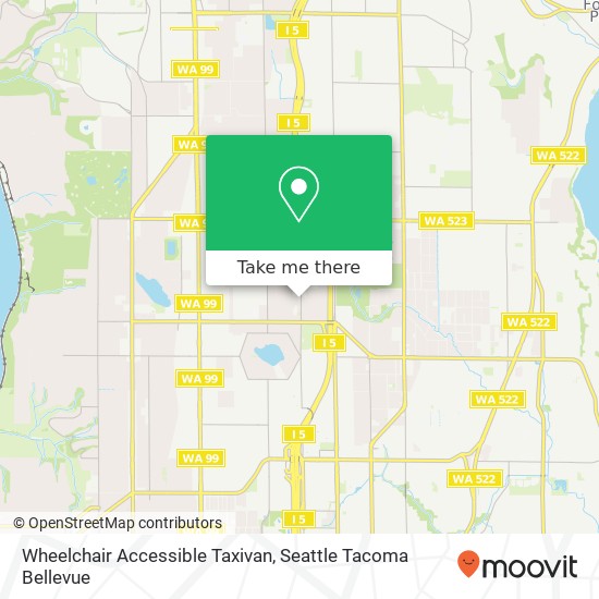 Wheelchair Accessible Taxivan map