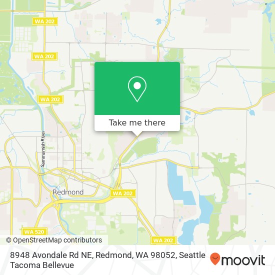 8948 Avondale Rd NE, Redmond, WA 98052 map