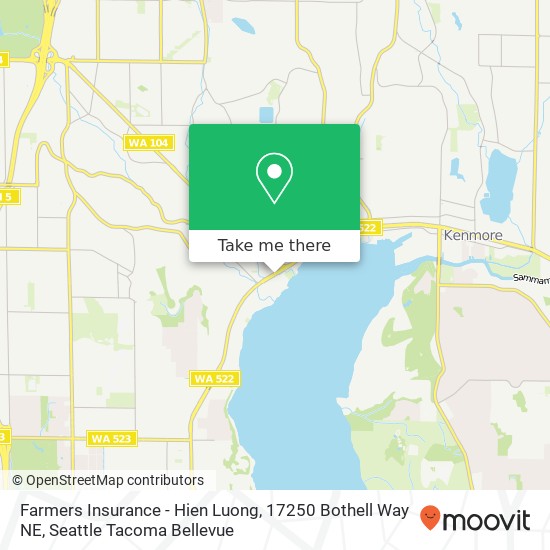 Mapa de Farmers Insurance - Hien Luong, 17250 Bothell Way NE