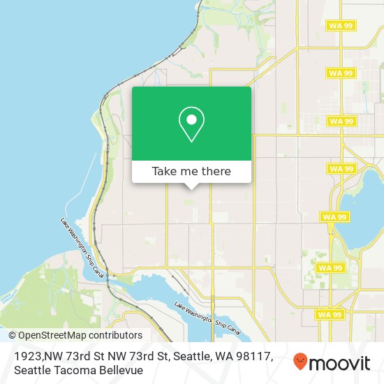 Mapa de 1923,NW 73rd St NW 73rd St, Seattle, WA 98117