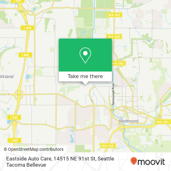 Eastside Auto Care, 14515 NE 91st St map