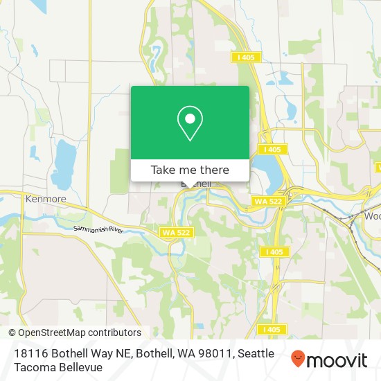 18116 Bothell Way NE, Bothell, WA 98011 map