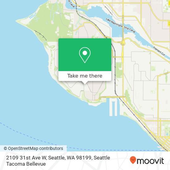 Mapa de 2109 31st Ave W, Seattle, WA 98199