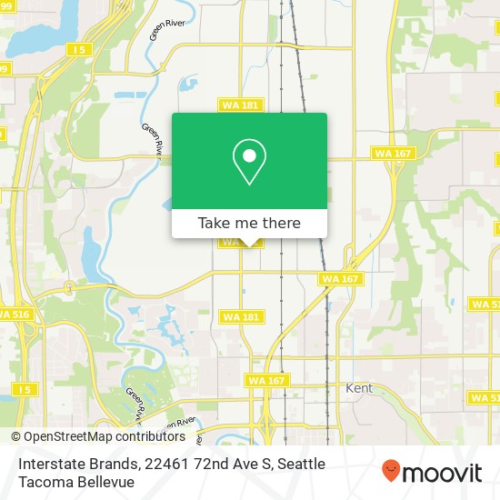 Interstate Brands, 22461 72nd Ave S map