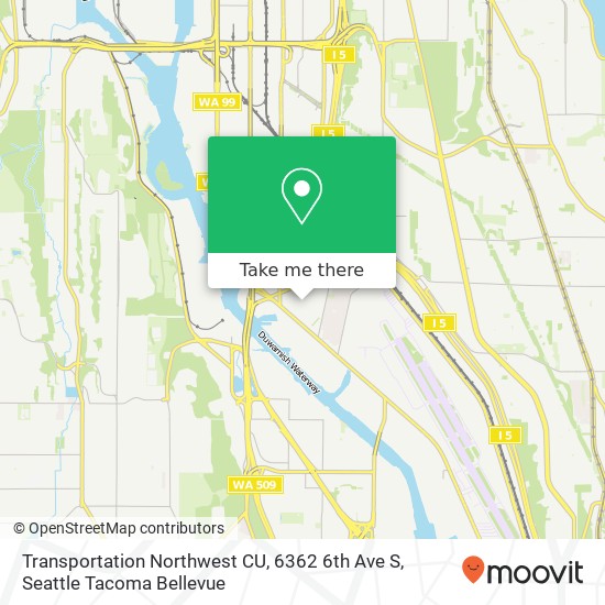 Transportation Northwest CU, 6362 6th Ave S map