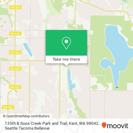 135th & Soos Creek Park and Trail, Kent, WA 98042 map