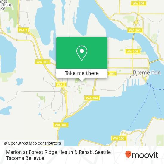 Mapa de Marion at Forest Ridge Health & Rehab