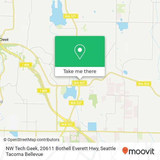 Mapa de NW Tech Geek, 20611 Bothell Everett Hwy