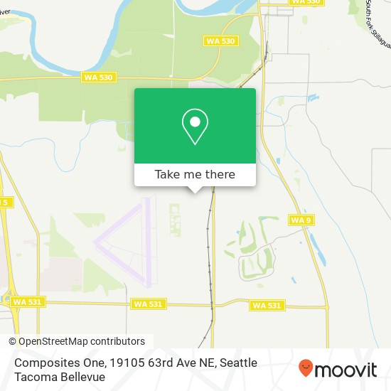 Mapa de Composites One, 19105 63rd Ave NE