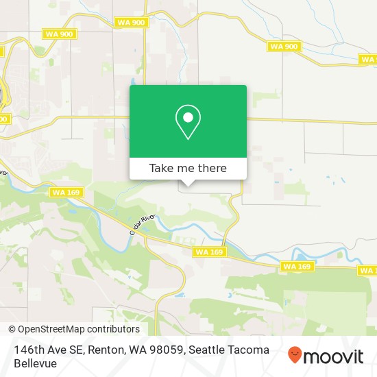 Mapa de 146th Ave SE, Renton, WA 98059