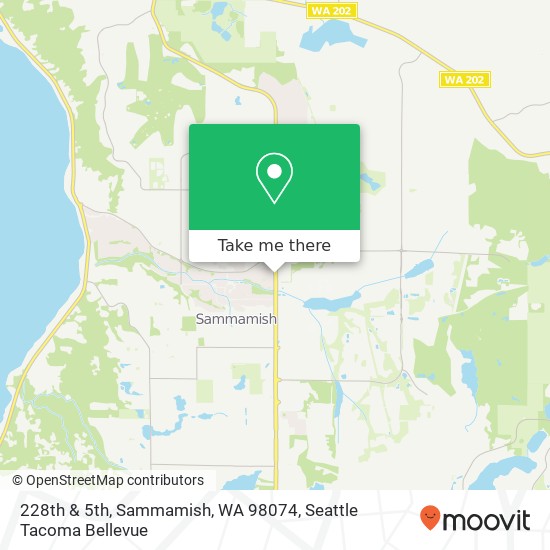 228th & 5th, Sammamish, WA 98074 map