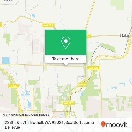 228th & 57th, Bothell, WA 98021 map