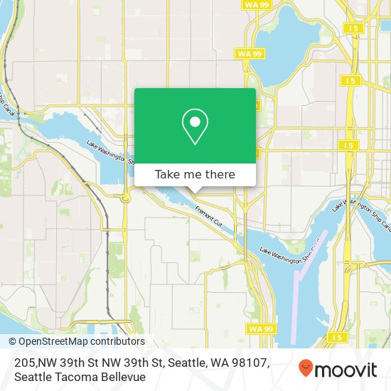 205,NW 39th St NW 39th St, Seattle, WA 98107 map