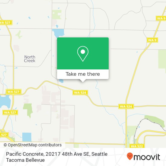 Mapa de Pacific Concrete, 20217 48th Ave SE