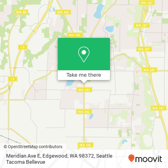 Mapa de Meridian Ave E, Edgewood, WA 98372