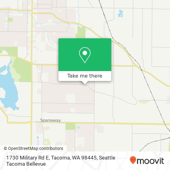 Mapa de 1730 Military Rd E, Tacoma, WA 98445