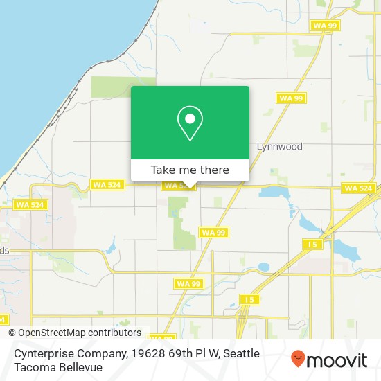 Mapa de Cynterprise Company, 19628 69th Pl W