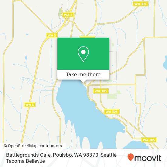 Battlegrounds Cafe, Poulsbo, WA 98370 map