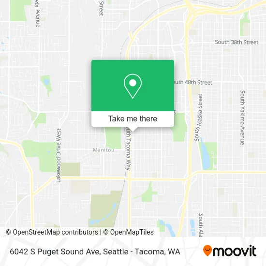 Mapa de 6042 S Puget Sound Ave