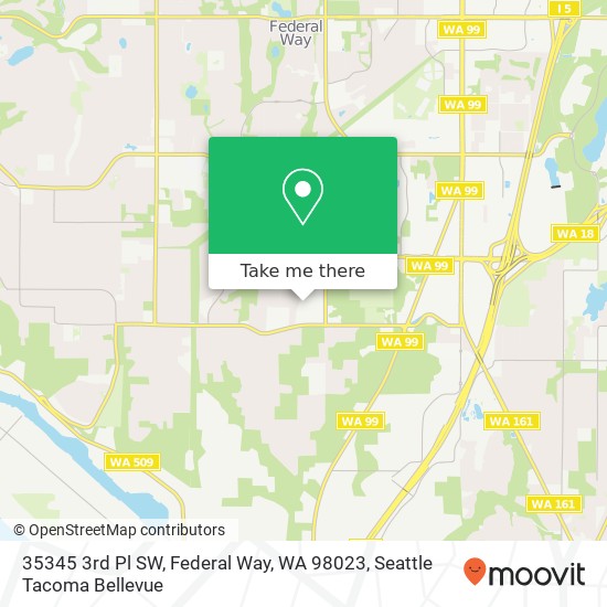 35345 3rd Pl SW, Federal Way, WA 98023 map