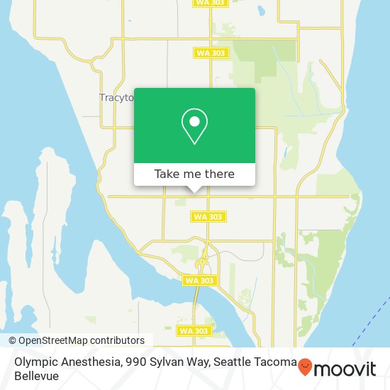 Olympic Anesthesia, 990 Sylvan Way map