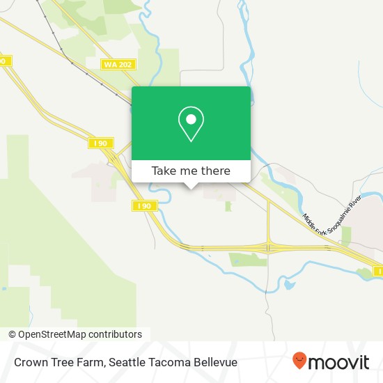 Mapa de Crown Tree Farm, 13005 424th Ave SE