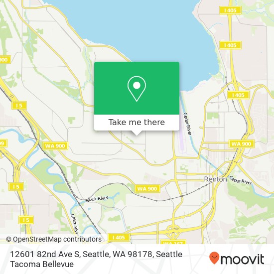 12601 82nd Ave S, Seattle, WA 98178 map