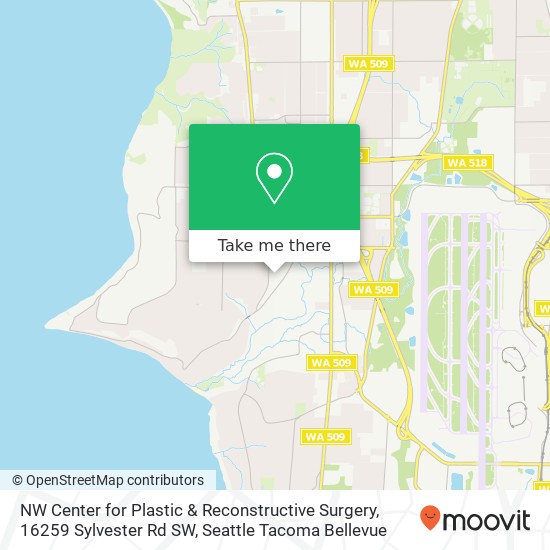 NW Center for Plastic & Reconstructive Surgery, 16259 Sylvester Rd SW map