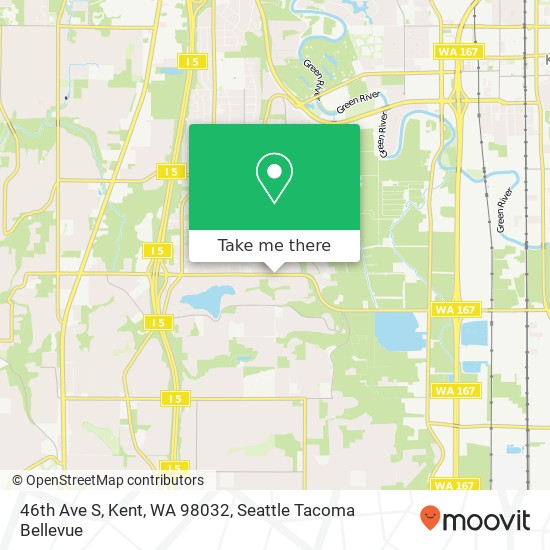 Mapa de 46th Ave S, Kent, WA 98032