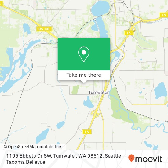 1105 Ebbets Dr SW, Tumwater, WA 98512 map