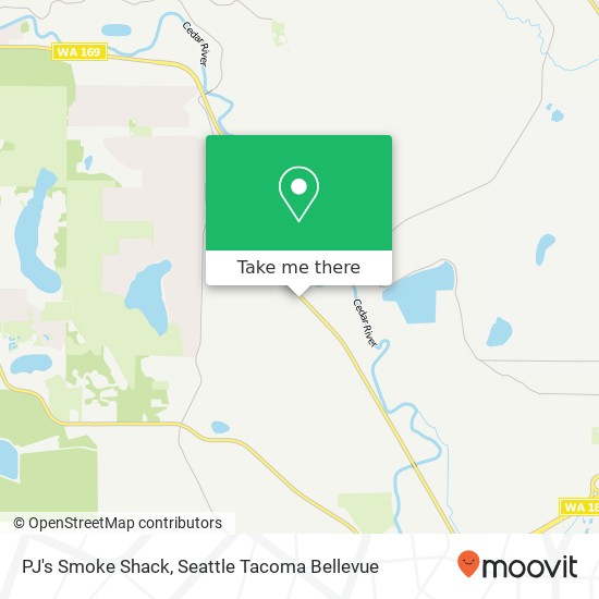 PJ's Smoke Shack, 18421 Renton Maple Valley Rd SE map