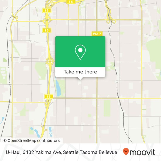 Mapa de U-Haul, 6402 Yakima Ave