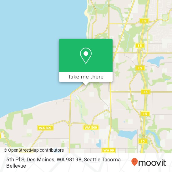 5th Pl S, Des Moines, WA 98198 map