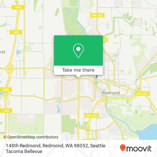 Mapa de 148th Redmond, Redmond, WA 98052