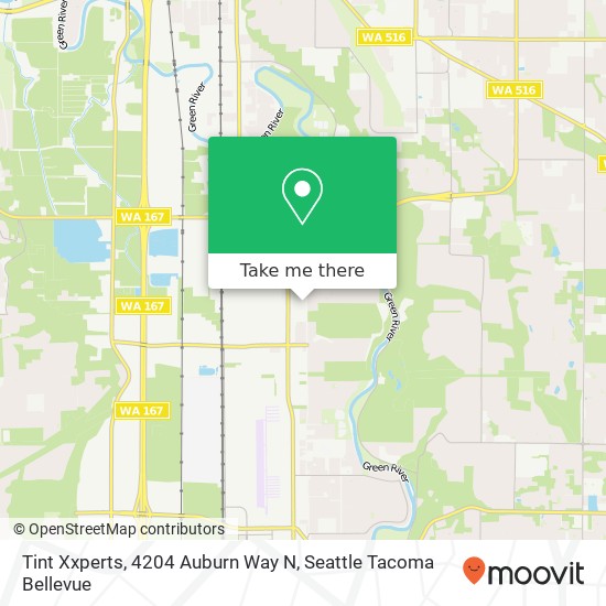 Mapa de Tint Xxperts, 4204 Auburn Way N