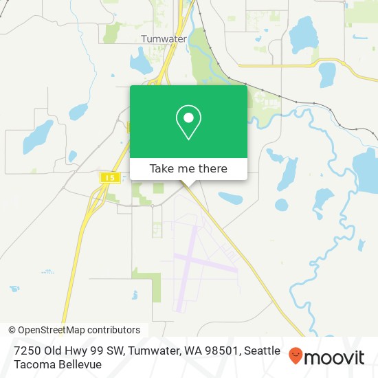 7250 Old Hwy 99 SW, Tumwater, WA 98501 map