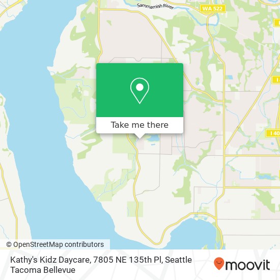 Kathy's Kidz Daycare, 7805 NE 135th Pl map