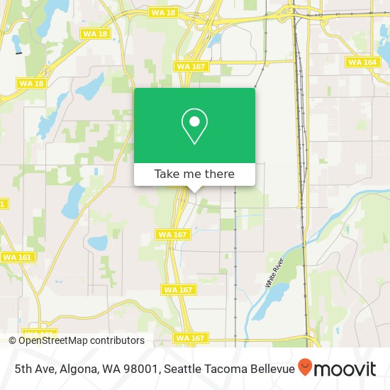 Mapa de 5th Ave, Algona, WA 98001