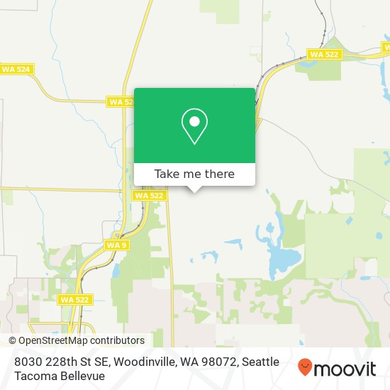 Mapa de 8030 228th St SE, Woodinville, WA 98072