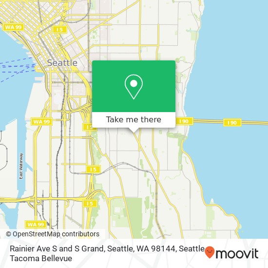 Mapa de Rainier Ave S and S Grand, Seattle, WA 98144