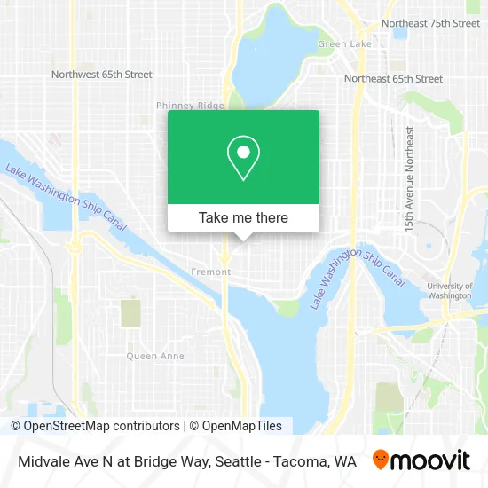 Mapa de Midvale Ave N at Bridge Way