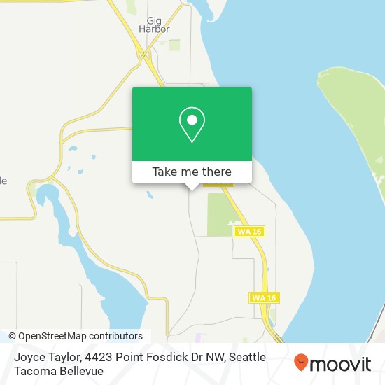 Joyce Taylor, 4423 Point Fosdick Dr NW map