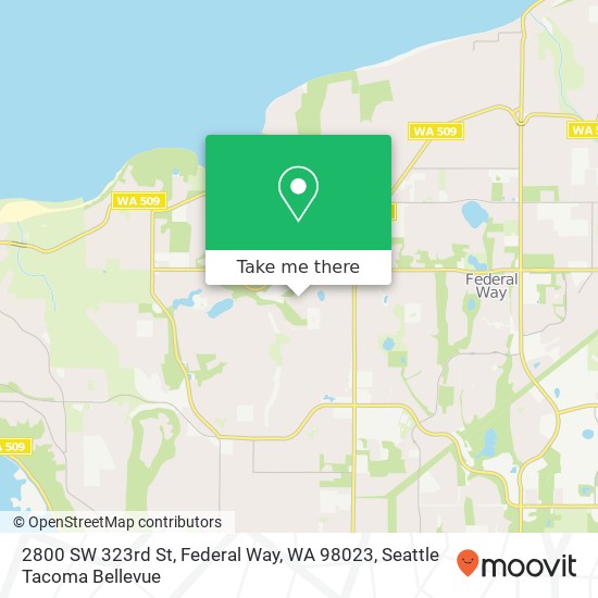 Mapa de 2800 SW 323rd St, Federal Way, WA 98023