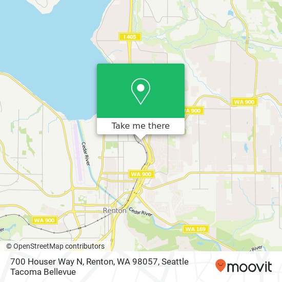 Mapa de 700 Houser Way N, Renton, WA 98057