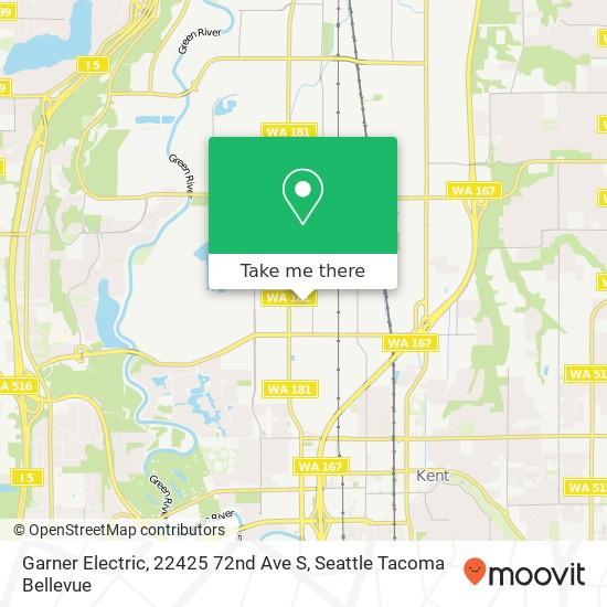 Mapa de Garner Electric, 22425 72nd Ave S