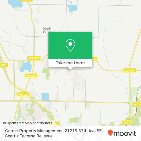 Garner Property Management, 21219 37th Ave SE map