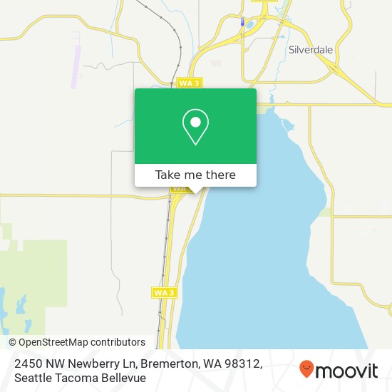 Mapa de 2450 NW Newberry Ln, Bremerton, WA 98312